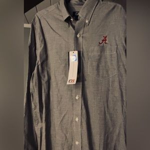 Cutter and Buck ~New with Tags~ longsleeve Button up Size Lg